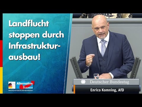 &quot;Landflucht stoppen durch Infrastrukturausbau!&quot; - Enrico Komning