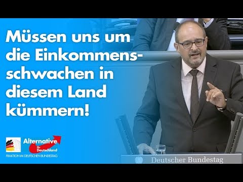 Müssen uns um die Einkommensschwachen in diesem Land kümmern! - Uwe Witt - AfD-Fraktion