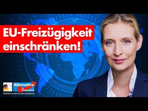 EU-Freizügigkeit einschränken! - Alice Weidel - AfD-Fraktion im Bundestag