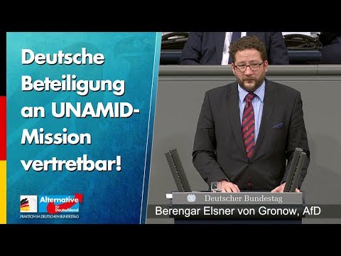 Deutsche Beteiligung an UNAMID-Mission vertretbar! - Berengar Elsner von Gronow - AfD-Fraktion