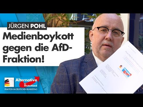 Corona: Medienboykott gegen die AfD-Fraktion! - Jürgen Pohl