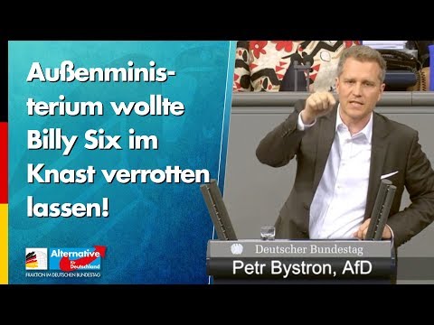 Außenministerium wollte Billy Six im Knast verrotten lassen! - Petr Bystron - AfD-Fraktion