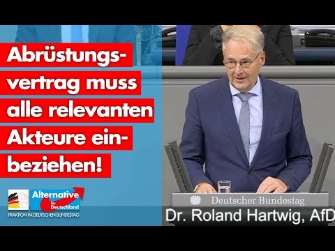 Abrüstungsvertrag muss alle relevanten Akteure einbeziehen! - Roland Hartwig - AfD-Fraktion