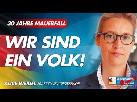30 Jahre Mauerfall: Wir sind ein Volk! - Alice Weidel - AfD-Fraktion Bundestag