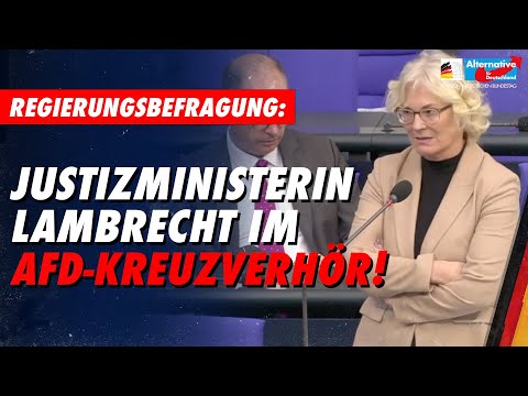 Rote Justizministerin Lambrecht im AfD-Kreuzverhör! - AfD-Fraktion im Bundestag