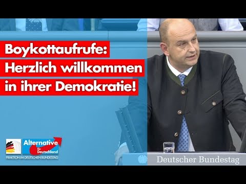 Stephan Protschka: Boykottaufrufe - Herzlich willkommen in ihrer Demokratie! - AfD-Fraktion