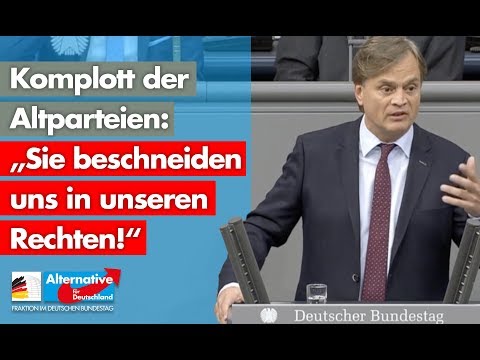 Komplott der Altparteien: „Sie beschneiden uns in unseren Rechten!“ - Bernd Baumann - AfD-Fraktion