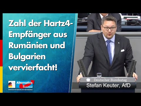 Zahl der Hartz4-Empfänger aus Rumänien und Bulgarien vervierfacht! - Stefan Keuter - AfD-Fraktion