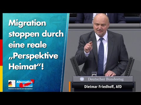 Migration stoppen durch eine reale „Perspektive Heimat“! - Dietmar Friedhoff - AfD-Fraktion