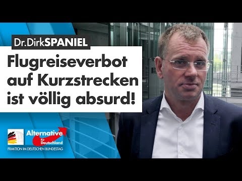 Flugreiseverbot auf Kurzstrecken ist absurd! - Dr. Dirk Spaniel - AfD-Fraktion im Bundestag