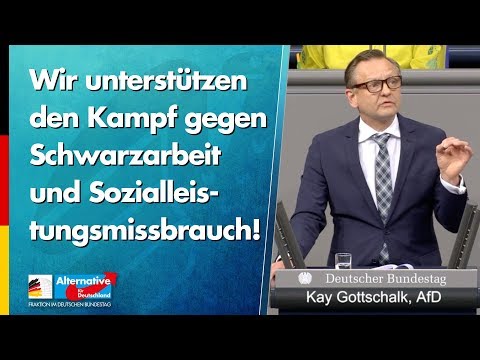 Wir unterstützen den Kampf gegen Schwarzarbeit! - Kay Gottschalk - AfD-Fraktion