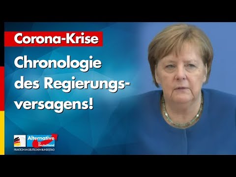 Chronologie des Regierungsversagens in der Corona-Krise! - AfD-Fraktion im Bundestag