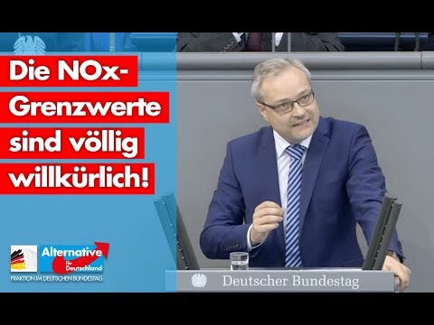 Die NOx-Grenzwerte sind völlig willkürlich! - Marc Bernhard - AfD-Fraktion im Bundestag