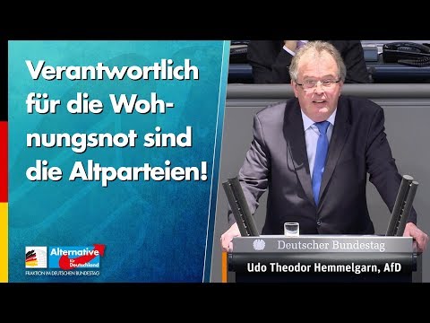 Verantwortlich für die Wohnungsnot sind die Altparteien! - Udo Hemmelgarn - AfD-Fraktion