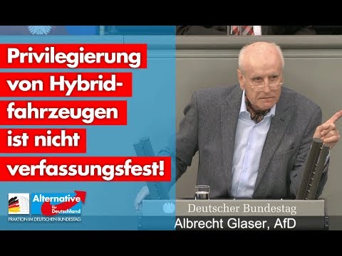Privilegierung von Hybridfahrzeugen ist nicht verfassungsfest! - Albrecht Glaser - AfD-Fraktion