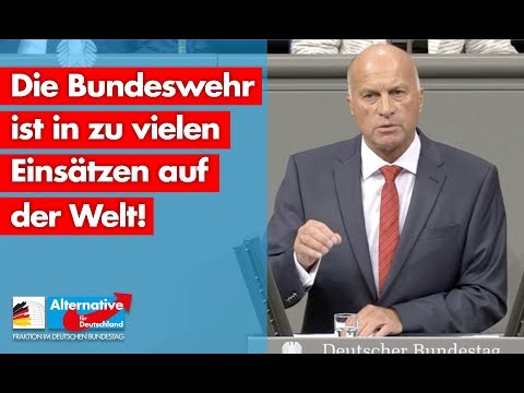 Die Bundeswehr ist in zu vielen Einsätzen auf der Welt! - Rüdiger Lucassen - AfD-Fraktion