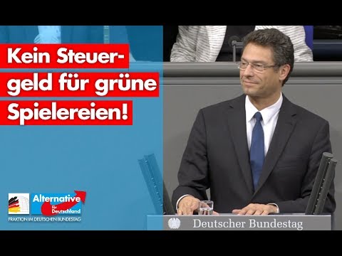 Kein Steuergeld für grüne Spielereien! - Wolfgang Wiehle - AfD-Fraktion im Bundestag