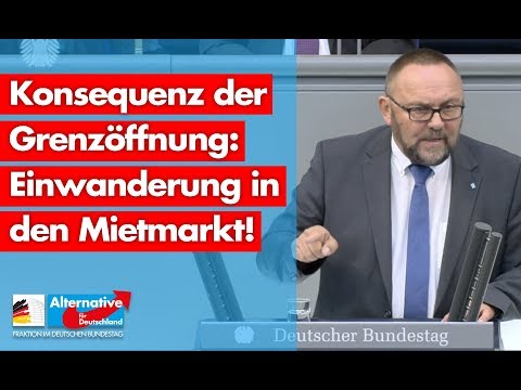 Frank Magnitz: Konsequenz der Grenzöffnung - Einwanderung in den Mietmarkt - AfD-Fraktion
