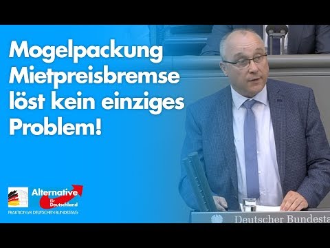 Mogelpackung Mietpreisbremse löst kein einziges Problem! - Jens Maier - AfD-Fraktion im Bundestag