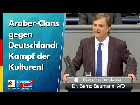 Araber-Clans gegen Deutschland: Kampf der Kulturen! - Bernd Baumann - AfD-Fraktion im Bundestag
