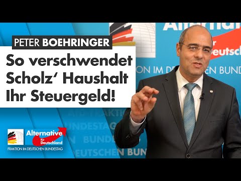 So verschwendet Scholz&#039; Haushalt Ihr Steuergeld! - Peter Boehringer, Haushaltsausschussvorsitzender