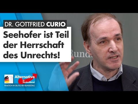 &quot;Seehofer ist Teil der Herrschaft des Unrechts!&quot; - Gottfried Curio, AfD-Fraktion