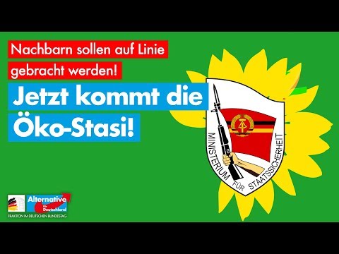 Jetzt kommt die grüne Öko-Stasi! - AfD-Fraktion im Bundestag