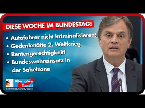 AfD Anträge: Autofahrer nicht kriminalisieren, Rentengerechtigkeit, Auslandseinsätze der Bundeswehr