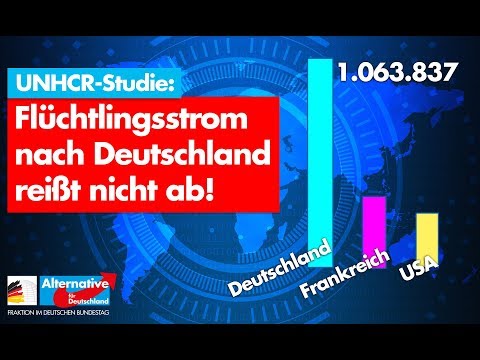 UNHCR-Studie: Flüchtlingsstrom nach Deutschland reißt nicht ab! - AfD-Fraktion im Bundestag