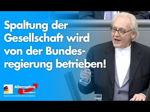 Martin Renner: Spaltung der Gesellschaft wird von der Bundesregierung betrieben! - AfD-Fraktion