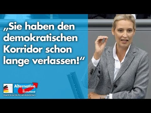 Alice Weidel: &quot;Sie haben den demokratischen Korridor schon lange verlassen!&quot;