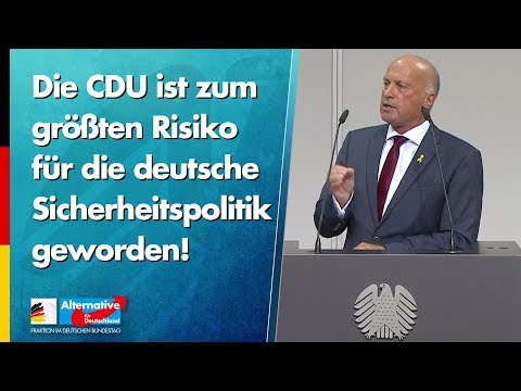 Die CDU ist zum größten Risiko für die deutsche Sicherheitspolitik geworden! - Rüdiger Lucassen, AfD