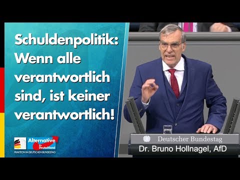 Schuldenpolitik: Wenn alle verantwortlich sind, ist keiner verantwortlich! - Bruno Hollnagel - AfD