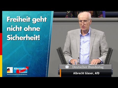 &quot;Freiheit geht nicht ohne Sicherheit!&quot; - Albrecht Glaser