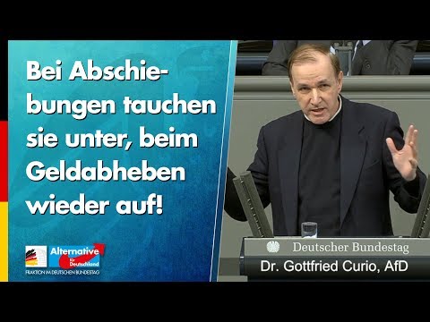 Bei Abschiebungen tauchen sie unter, beim Geldabheben wieder auf! - Gottfried Curio - AfD-Fraktion