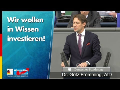 Wir wollen in Wissen investieren! - Götz Frömming - AfD-Fraktion im Bundestag