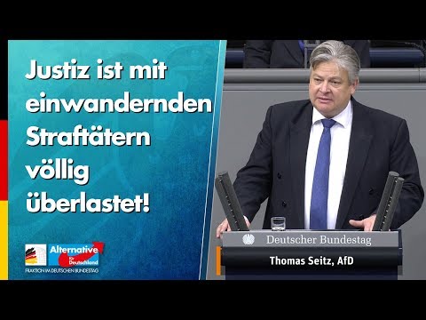 Justiz ist mit einwandernden Straftätern völlig überlastet! - Thomas Seitz - AfD-Fraktion