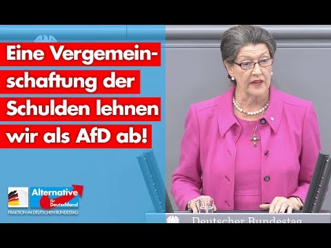 Eine Vergemeinschaftung der Schulden lehnen wir als AfD ab! - Franziska Gminder - AfD-Fraktio