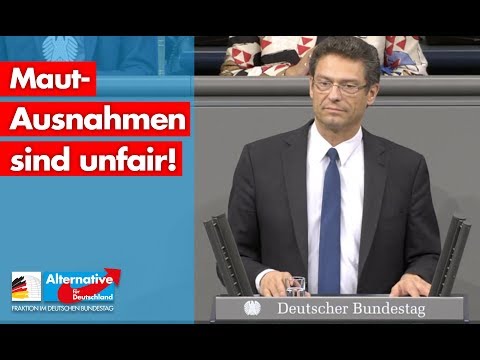 Maut-Ausnahmen sind unfair! - Wolfgang Wiehle - AfD-Fraktion im Bundestag