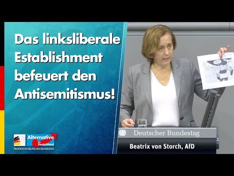 Das linksliberale Establishment befeuert den Antisemitismus! - Beatrix von Storch - AfD-Fraktion