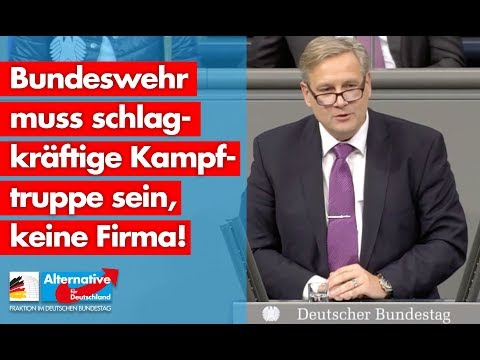 Bundeswehr muss schlagkräftige Kampftruppe sein, keine Firma! - Jens Kestner - AfD-Fraktion