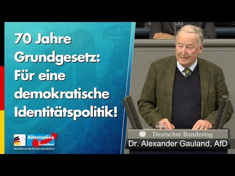 Eine demokratische Identitätspolitik! - Dr. Alexander Gauland - AfD-Fraktion im Bundestag