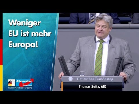 Weniger EU ist mehr Europa! - Thomas Seitz - AfD-Fraktion im Bundestag