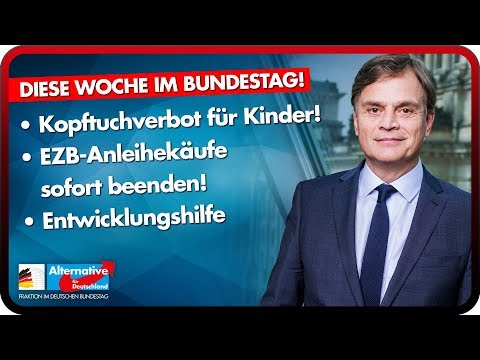 Kopftuchverbot für Kinder, EZB-Anleihekäufe sofort beenden, uvm. - Anträge der AfD-Fraktion