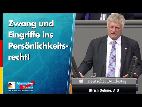 &quot;Zwang und Eingriffe ins Persönlichkeitsrecht!&quot; - Ulrich Oehme