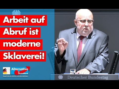 Jürgen Pohl: Arbeit auf Abruf ist moderne Sklaverei! - AfD-Fraktion im Bundestag