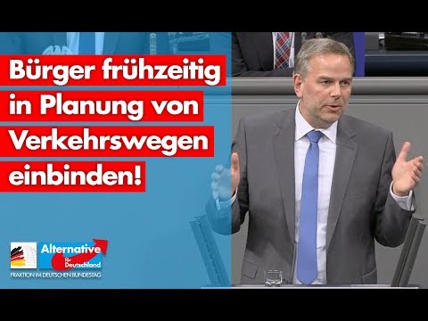 Bürger frühzeitig in Planung von Verkehrswegen einbinden! - Leif-Erik Holm - AfD-Fraktion