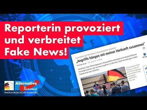 Spiegel-Reporterin provoziert Demonstranten und verbreitet Fake News