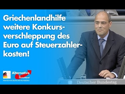 Konkursverschleppung des Euro auf Steuerzahlerkosten! - Peter Boehringer - AfD-Fraktion