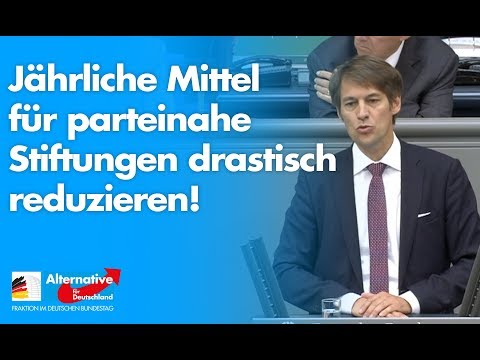 Jährliche Mittel für parteinahe Stiftungen drastisch reduzieren - Götz Frömming - AfD-Fraktion